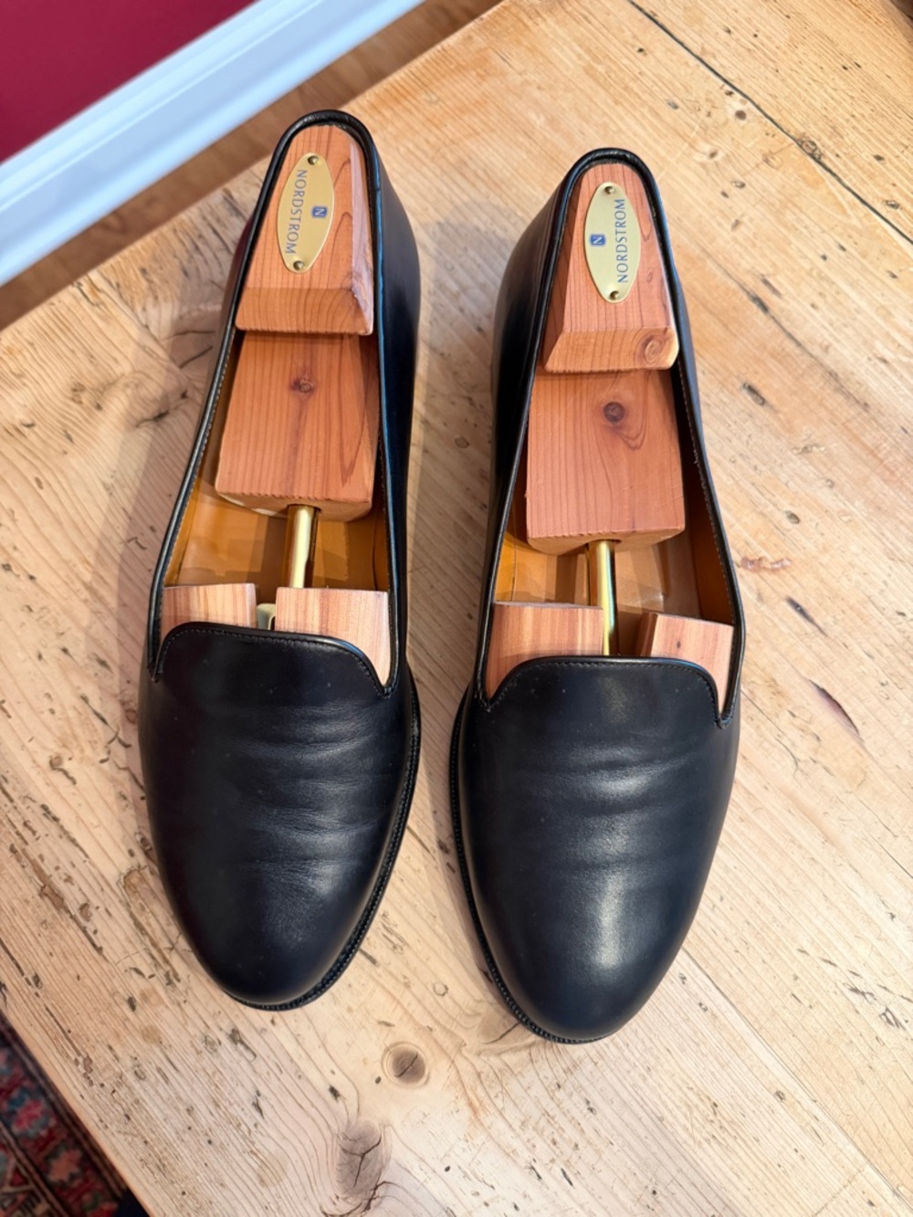 Polo Ralph Lauren Men’s Black Leather Tuxedo Loafers